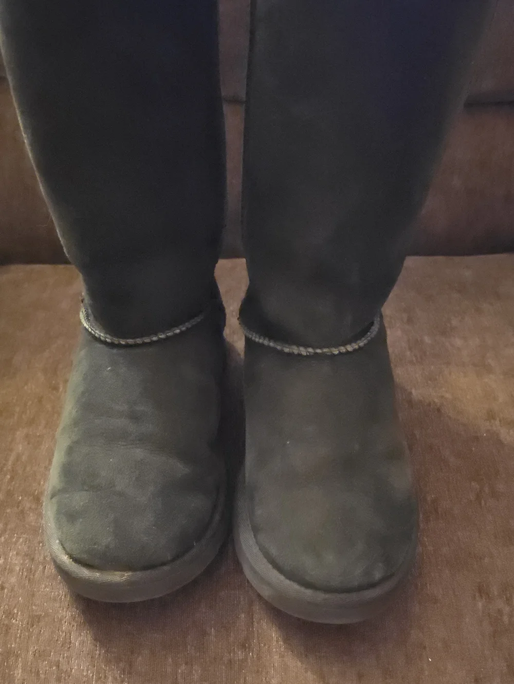UGG Women's Tall Black Suede Winter Boots